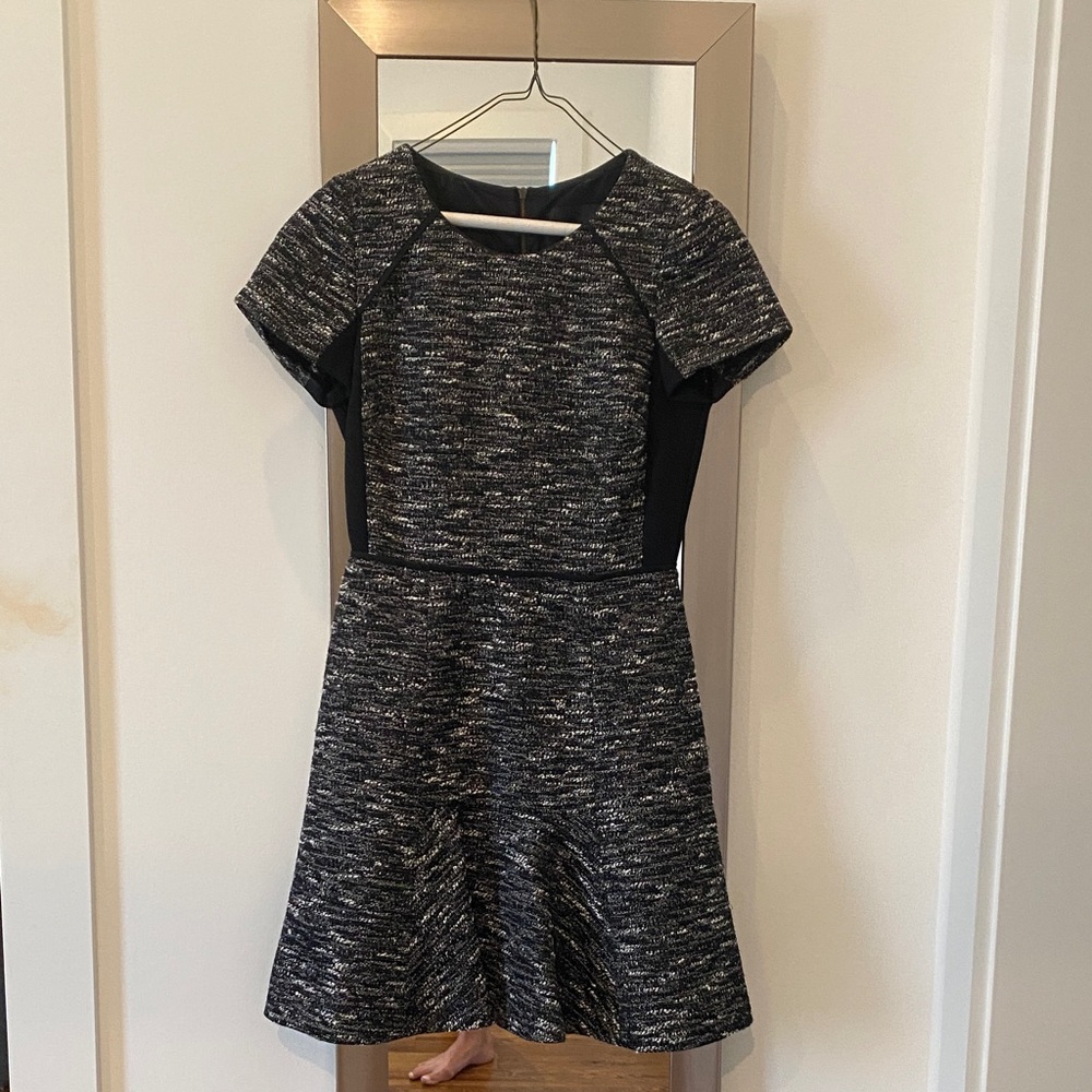 Stylish Black and Gray J Crew Dress